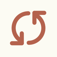 Icon von zwei im Kreis zeigenden Pfeilen
